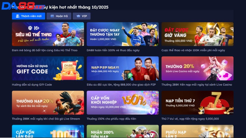 Giới thiệu khuyến mãi DA88