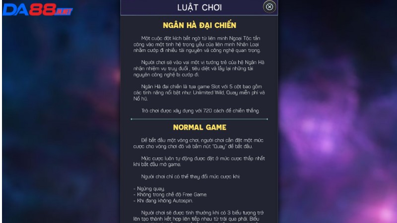 Kinh nghiệm chơi Slot Ngân Hà Đại Chiến dễ nổ hũ