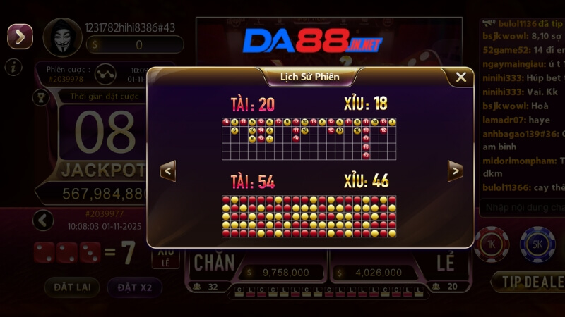 Tổng hợp 4 phương pháp soi cầu tài xỉu chuẩn xác từ cao thủ DA88